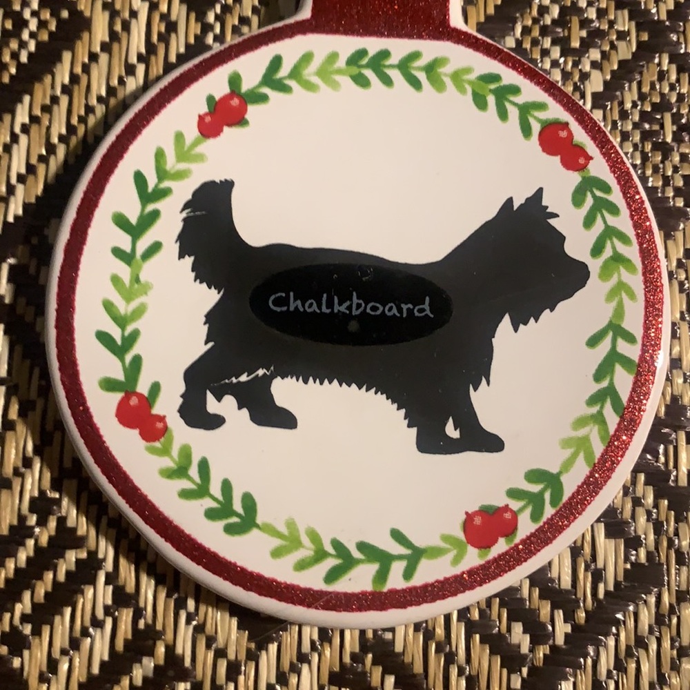 🌸 $3 if bundled GANZ Dog / Pet Collectible Chalkboard Ornament NWT